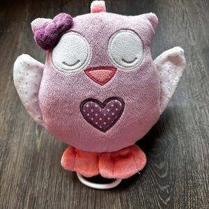 Nattou Musical Plush Owl valentines pull musical toy stuffed animal plush crib